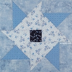 Picture of a galaxy star quilt block