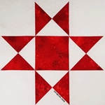 Picture of an Ohio star quilt block