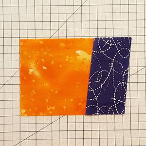 wonky log cabin block step 3e wonky log cabin block step 3e