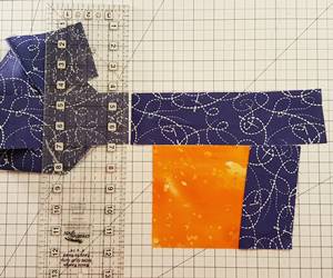 wonky log cabin block step 4a wonky log cabin block step 4a