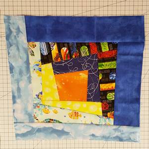 wonky log cabin block step 7a wonky log cabin block step 7a