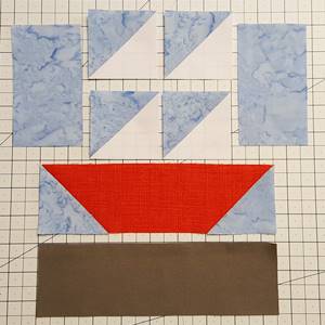 Sailboat Quilt Block Pattern - Traditional